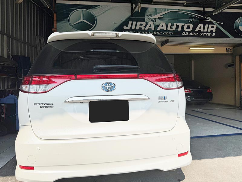 ซ่อมแอร์ Toyota Estima Hybrid แอร์ไม่เย็น