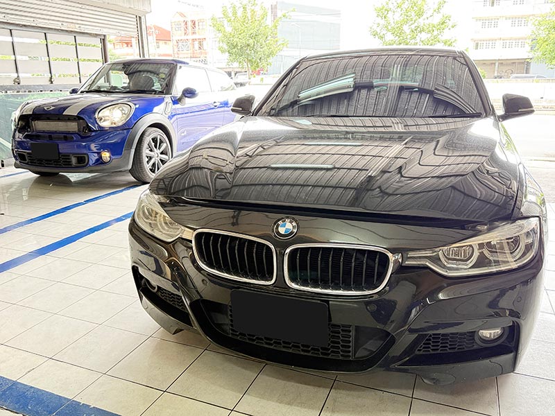 ซ่อมแอร์ BMW 320d F30 แอร์ไม่เย็น